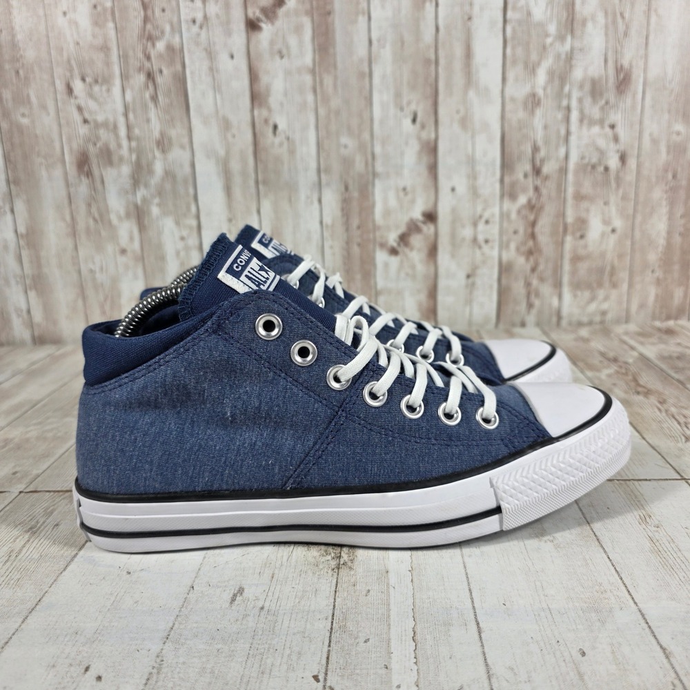 Converse Chuck Taylor All Star Madison Mid Navy Chambray Sneakers 563448F W8